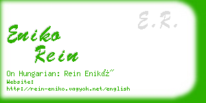 eniko rein business card